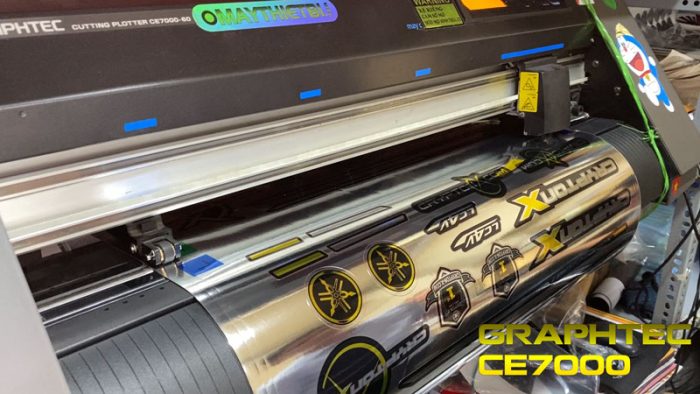 Cách làm boong cho máy cắt Graphtec CE7000 cắt bế decal xi, bạc, phản quang