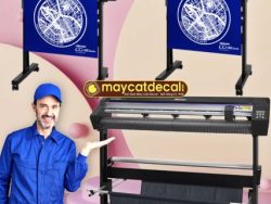 Tin nhắn hiển thị trên màn hình máy cắt decal Mimaki CG-AR series