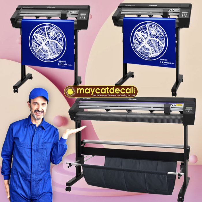 Tin nhắn hiển thị trên màn hình máy cắt decal Mimaki CG-AR series