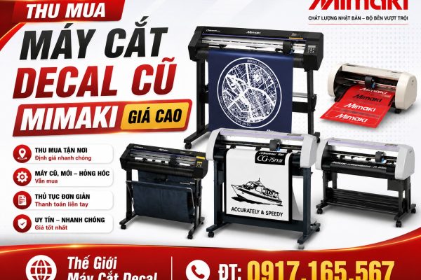Thu lại máy cắt decal cũ thanh lý giá cao thu tận nơi