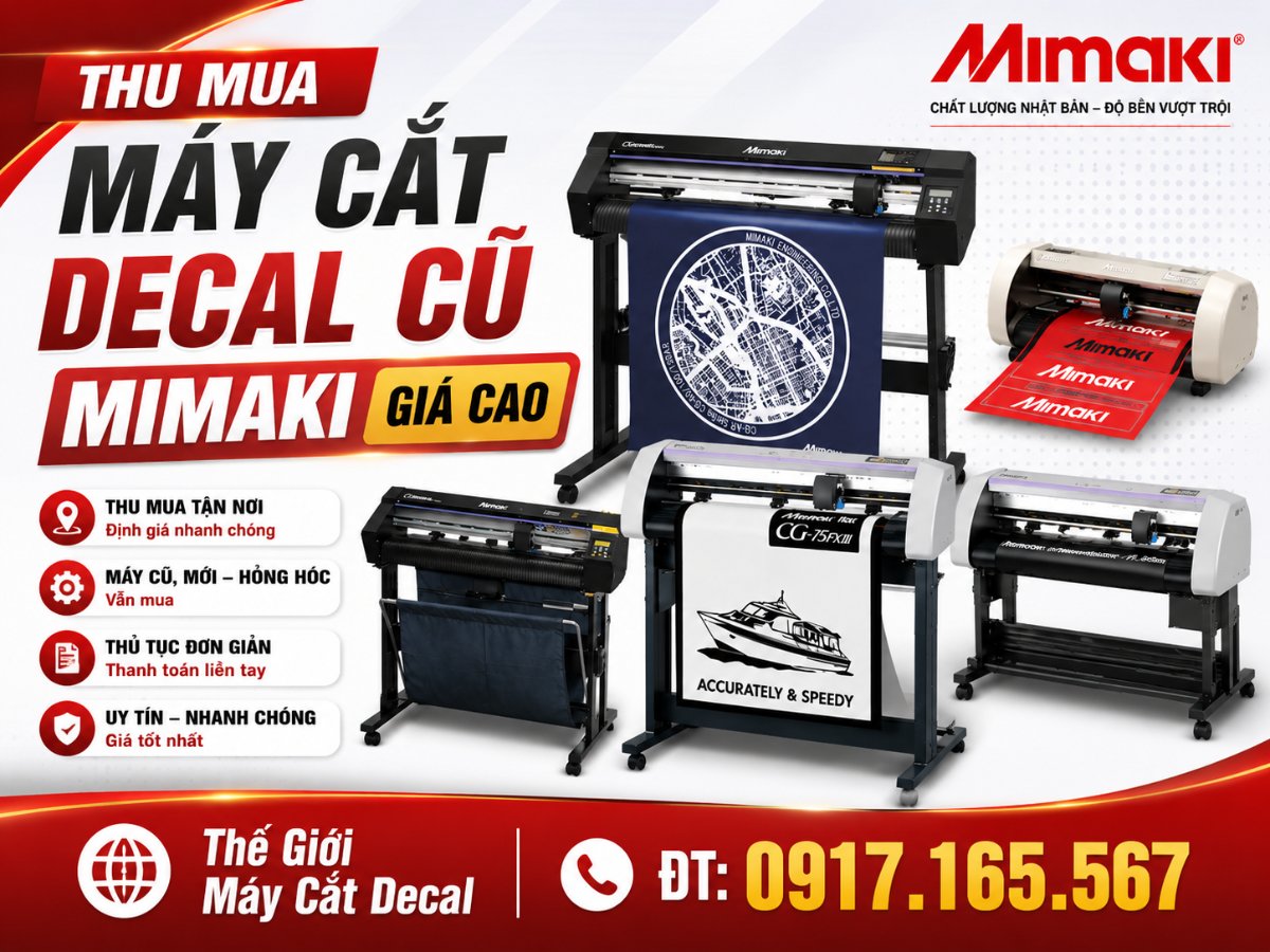 Thu mua máy cắt decal Mimaki đã qua sử dụng